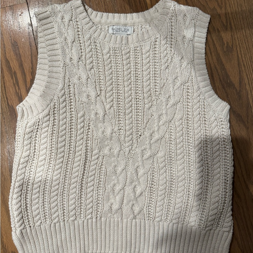 Rachel Zoe Knitted Sweater Vest
Size M 
60% Cotton 
40% Polyester